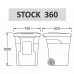 Мусорный контейнер STOCK 360 литров